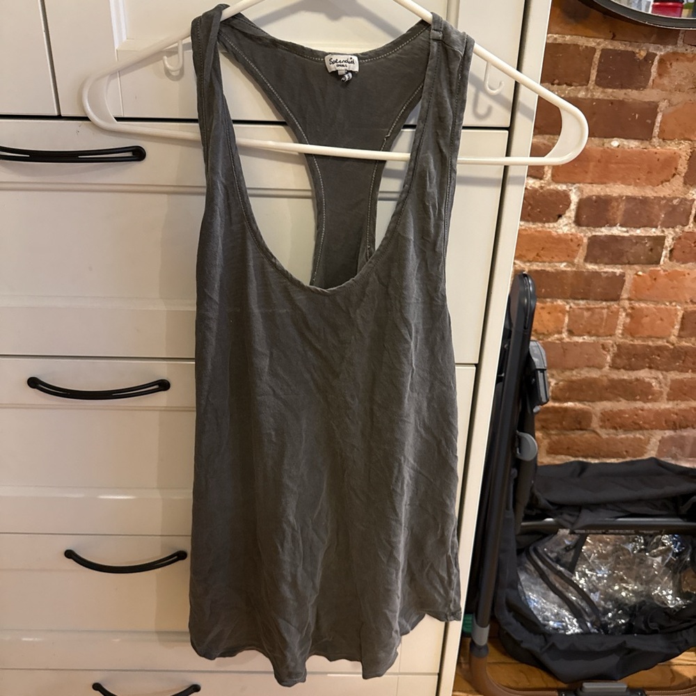 Splendid Dark Gray Tank Top
